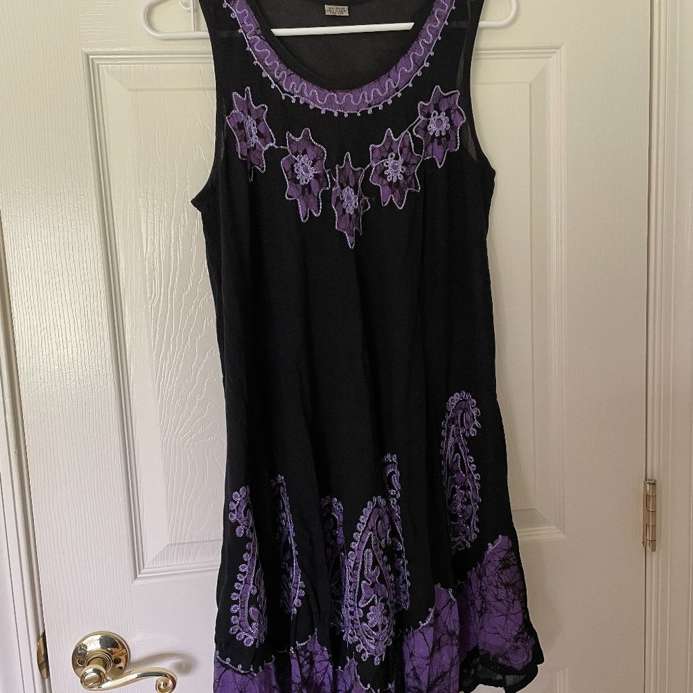 Swimsuit Coverup Dress - Black (One Size)